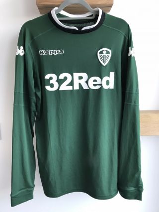 Leeds United Fc Kappa Home Goalkeeper Shirt 2016/17 - Mens L - Rare,  Cond