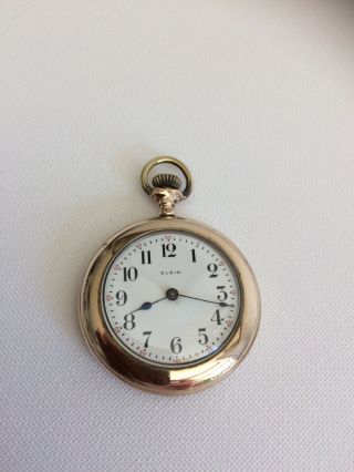 Antique - Elgin - Pocket Watch - Vintage - Rare - U.  S.  A - Gold Plated A1