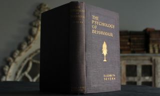 Rare Antique Old Book The Psychology Of Behavior 1920 Gilt Scarce