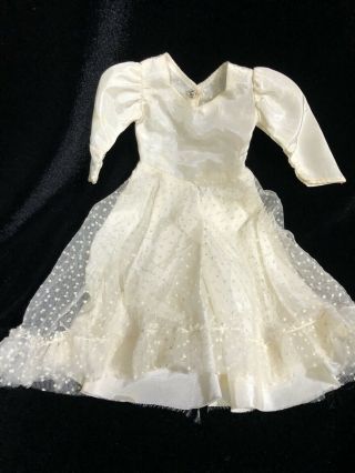 Vintage 2 pc evening wedding gown ONLY veil dress came w/ Mary Hoyer doll NO TAG 2