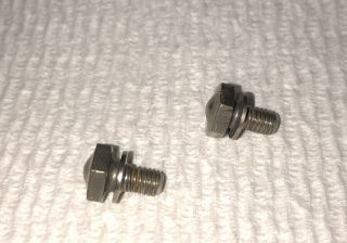 Antique Telephone Nickel - Plated Brass Bell Mounting Screws