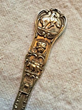 Denver CO,  Indian Chief Head Spoon,  Sterling Silver,  Horse,  Mine,  Bronco Busters 3