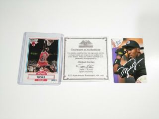 Michael Jordan 1994 Action Packed Signed Auto Minor Ball Rare Card Bulls W/