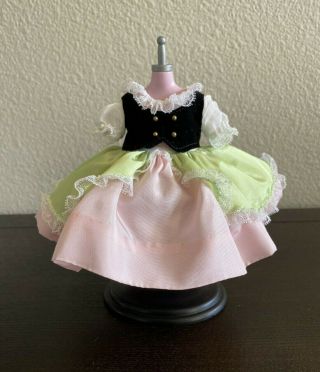 Vintage Madame Alexander " Bo Peep " Doll Clothes Dress For A 7 - 8 " Doll