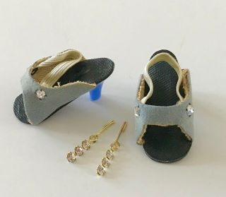 Vintage Orig.  American Character Toni Sweet Sue Sophisticate Doll Shoes,  Jewelry