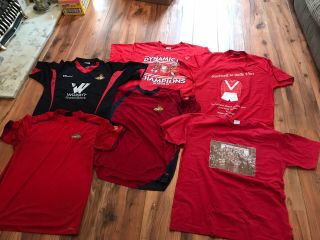 Six Rare Doncaster Rovers T Shirts All Large.