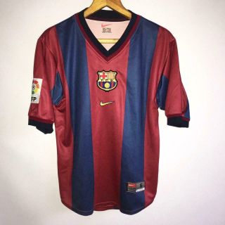 Rare Vintage Barcelona Home 2000/01 Football Shirt Jersey Nike / Size S