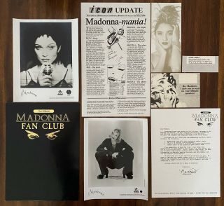 Madonna Icon Official Fan Club Exclusive Rare Folder,  Photos & More