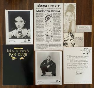 Madonna Icon Official Fan Club Exclusive Rare Folder,  Photos & More 2
