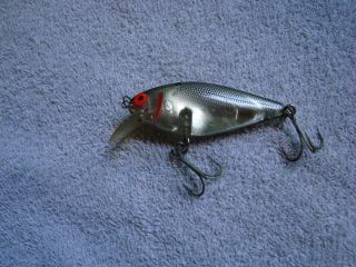 Vintage Bomber Speed Shad Fishing Lure Silver Scales