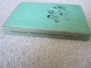 " Spanish Grammar In Review " Vintage Book By Fernandez & Jennings - 1955 Hc