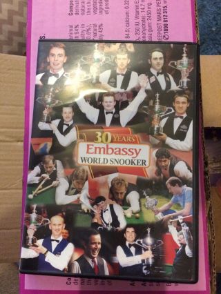 30 Years Embassy World Snooker (1976 - 2005) Dvd Rare Rare