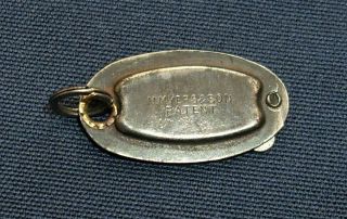 Rare M.  Myers & Son Finders Key Tag With Hidden Address Holder C1920s Era