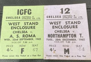 Chelsea Rare Vintage Tickets x Two 2