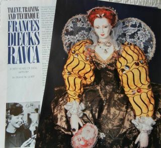 6p History Article,  Pics - Vtg Needle Sculpted Dolls Of Frances Diecks Ravca