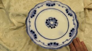 Antique Wh Grindley England Lorne Pattern Porcelain Dinner Plate Flow Blue 10 "
