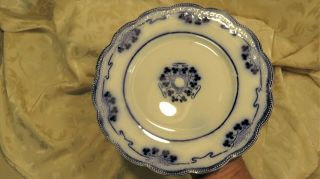 Antique WH Grindley England Lorne Pattern Porcelain Dinner Plate Flow Blue 10 