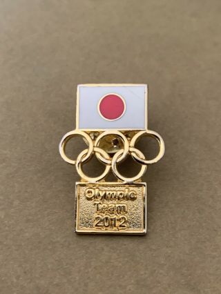 Very Rare London 2012 Olympics Athletes Pin Badge Team Japan Committee Noc
