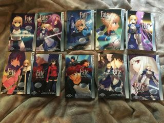 Fate Stay Night Manga Volumes 1,  3,  4,  5,  6,  7,  8,  9,  10,  11 (10 Volumes Rare Unread)