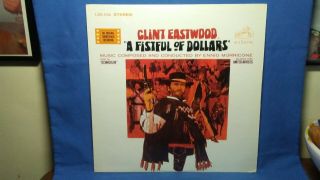 Ennio Morricone A Fistful Of Dollars Rare 1976 Rca Soundtrack Lp Clint Eastwood