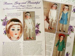 6p History Article - Antique German Flapper Dolls Of S&h,  Marseille