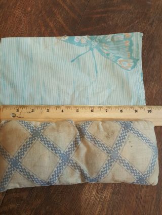 Vintage/antique Doll Bed Pillow With Hand Made Pillow Case