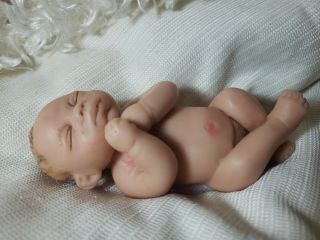 Vintage Polymer Clay Baby Girl 4 "