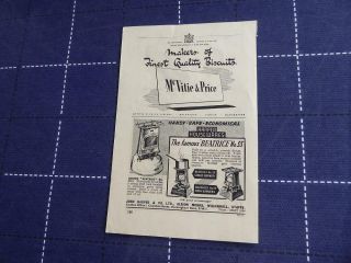 PARAFIN BURNER COOKER BEATRICE NO 33 1949 FARMING ADVERT RARE ORIG ILLUSTRATED 2