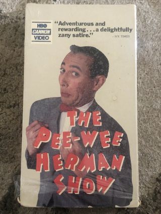 The Pee - Wee Herman Show - Vhs - Hbo Cannon Video - Rare - Never On Dvd