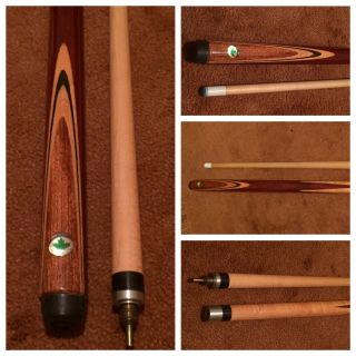 Dufferin Rare Green Leaf Anniversary Butterfly Sneaky Pete Pool Cue