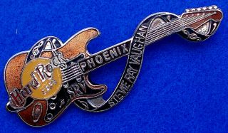 Rare Phoenix Stevie Ray Vaughan Srv Dead Rocker Guitar Series Hard Rock Cafe Pin