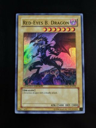 Yugioh Anniversary Red - Eyes B.  Dragon - Ultra Rare - Yap1 - En002 - Near