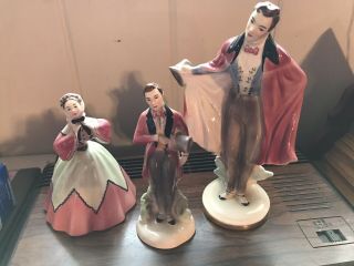 Southern Belle Gentleman P Porcher 1940s Goldscheider Everlast Corp Figurines