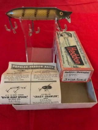 Vintage Heddon Vamp Spook With Correct Box 9750 And Paper.