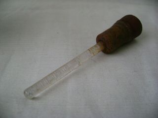 Vintage Antique Tincture of Iodine Glass Bottle w/Glass Apply Stick Poison Label 3
