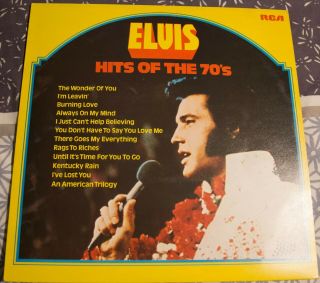 Rare Elvis Lp Hits Of The 70 
