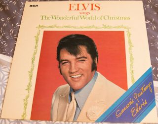 Rare Elvis Lp The Wonderful World Of Christmas - Uk Pressing
