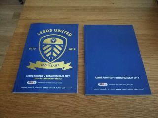 2019 - 20 Leeds Utd V Birmingham City - Sell Out,  Rare Mis - Print With