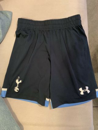Rare Tottenham Hotspurs Home Shorts Under Armour - Youth Medium