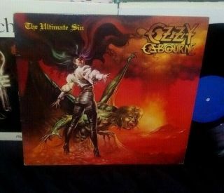 Ozzy Osbourne The Ultimate Sin Lp Rare 1986 Metal