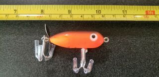 Vintage Heddon Tiny Torpedo Fishing Lure Orange C - Lector