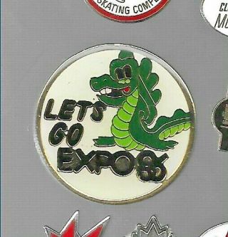 Rare Vancouver Expo 86 Pin: Kelowna Ogopogo Let 