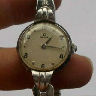 Rare Vintage Ladies Omega Wind Up Watch Wristwatch 1950 