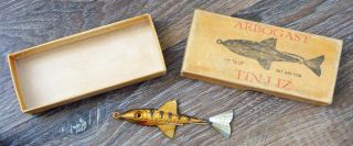 Arbogast 75th Anniversary Collectors Edition Tin Liz Fishing Lure & Box