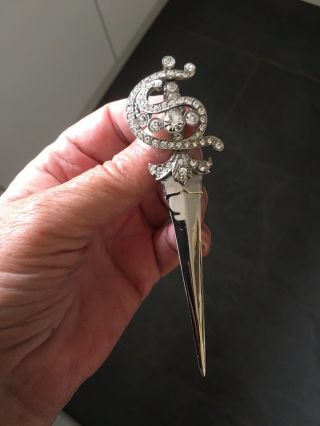 Vintage Early B&w Butler And Wilson Large Dress Sword Brooch (rare)