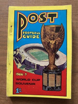 Rare - Post Football Guide 1966 World Cup Souvenir