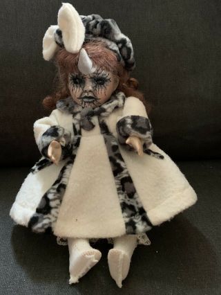 Horror Creepy Scary Haunted Possessed Demon Musical Baby Doll Repaint