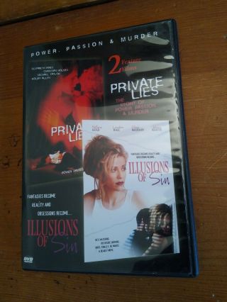 Private Lies - Illusions Of Sin (oop Rare 2004 2 - Disc Dvd Set)