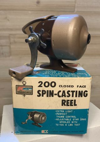 Vintage Kmart Sportfisher 200 Spincasting Reel