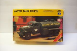 Vintage Testors Italeri Us Army Water Tank Truck,  1/35,  Inside,  1981